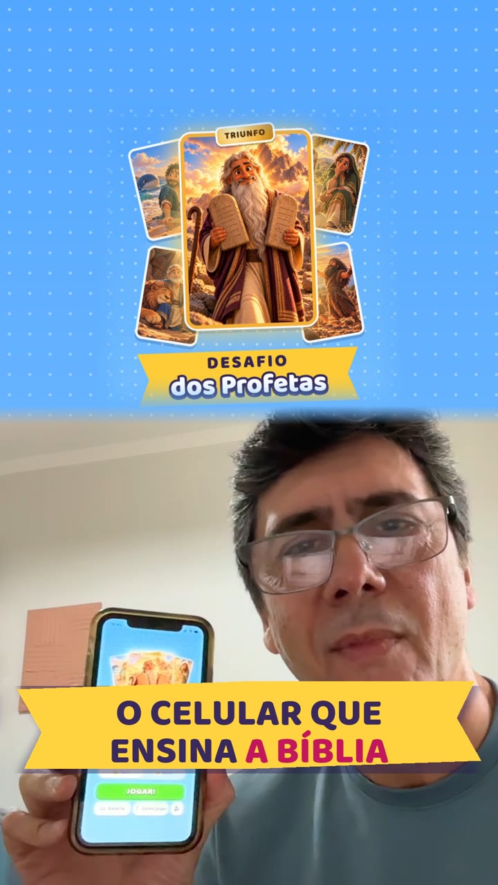 Capa do vídeo: o celular que ensina a Bíblia